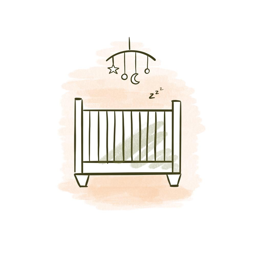 Illustration chambre bébé