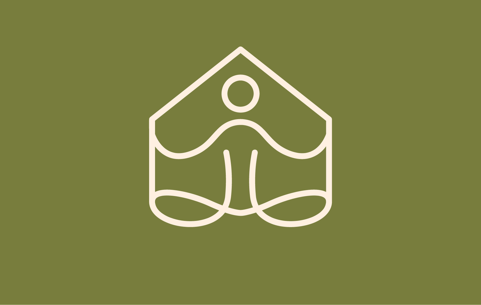 Déclinaison du logo Mon Monde Intérieur sur fond vert