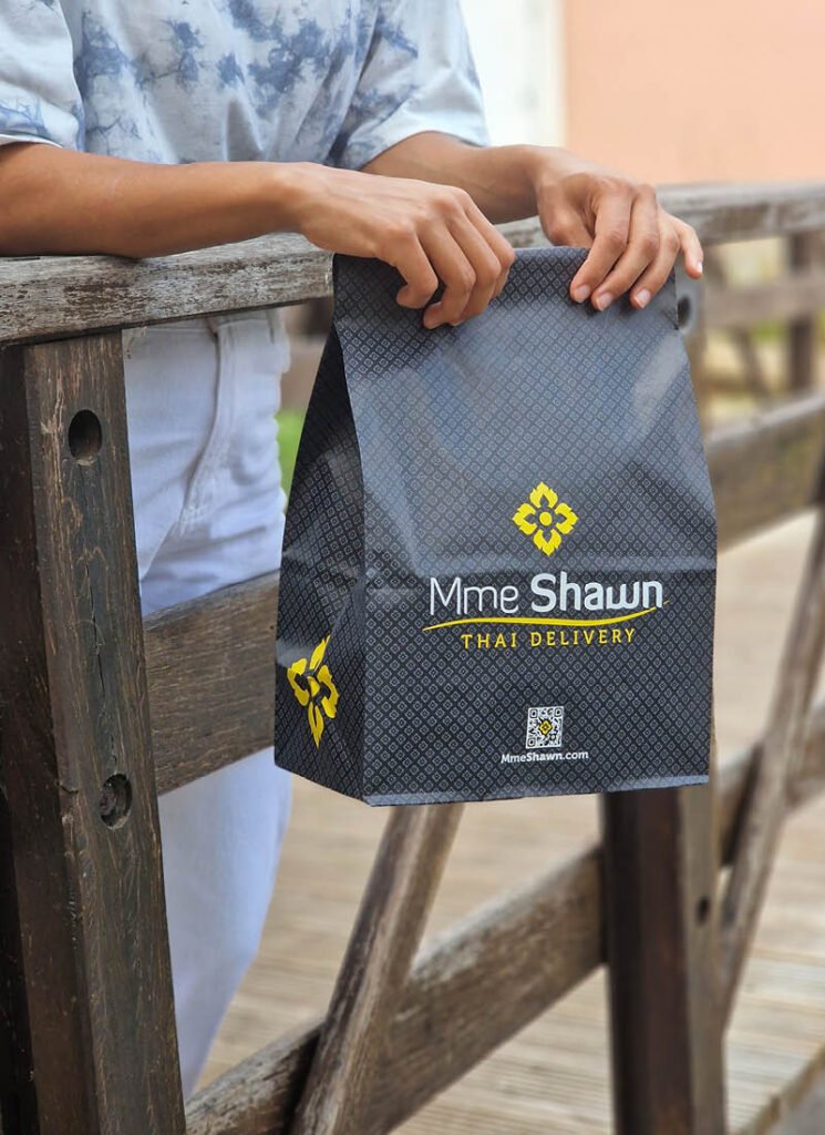Packaging sac pour la chaîne de restaurants Mme Shawn